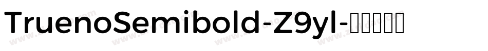 TruenoSemibold-Z9yl字体转换