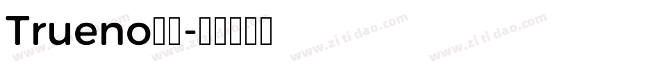 Trueno字体字体转换