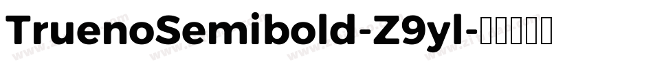 TruenoSemibold-Z9yl字体转换