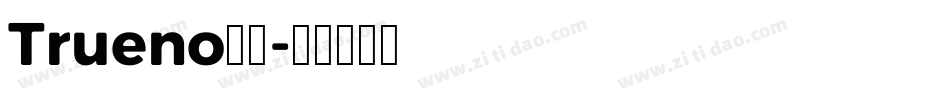 Trueno字体字体转换