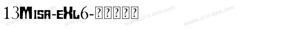 13Misa-eXl6字体转换