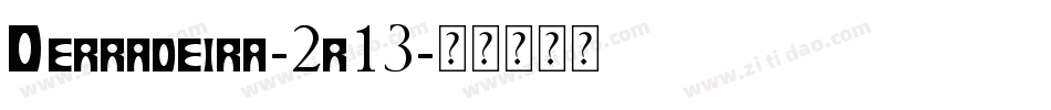 Derradeira-2r13字体转换
