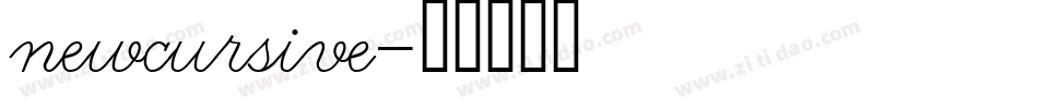 newcursive字体转换