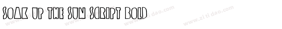 Soak-Up-The-Sun-Script-Bold字体转换
