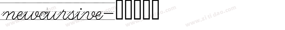 newcursive字体转换
