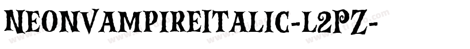NeonVampireItalic-l2PZ字体转换