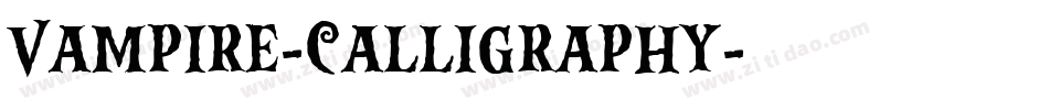 Vampire-Calligraphy字体转换
