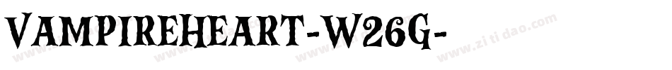 VampireHeart-W26G字体转换