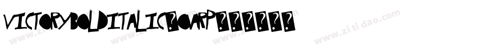 VictoryBoldItalic-OVARP字体转换