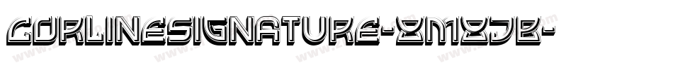 CorlineSignature-8M8jB字体转换