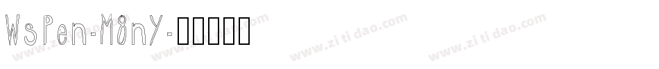 WsPen-M8nY字体转换