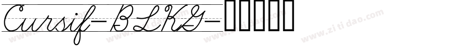 Cursif-BLKG字体转换
