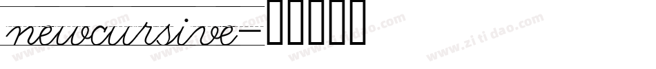 newcursive字体转换