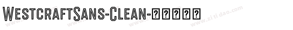 WestcraftSans-Clean字体转换
