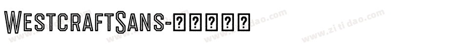 WestcraftSans字体转换
