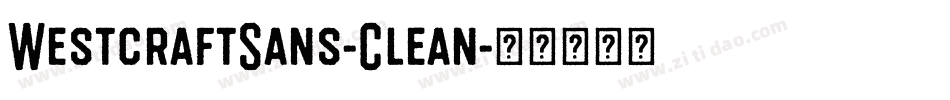WestcraftSans-Clean字体转换