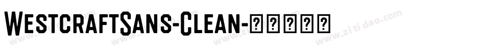 WestcraftSans-Clean字体转换