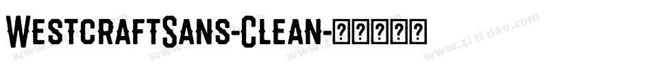 WestcraftSans-Clean字体转换