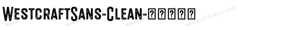 WestcraftSans-Clean字体转换