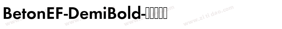 BetonEF-DemiBold字体转换
