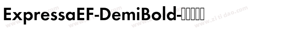 ExpressaEF-DemiBold字体转换