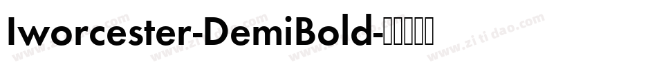 Iworcester-DemiBold字体转换