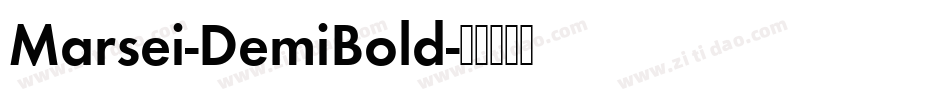 Marsei-DemiBold字体转换