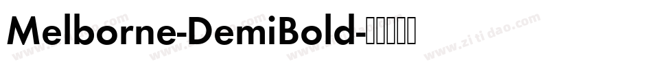 Melborne-DemiBold字体转换