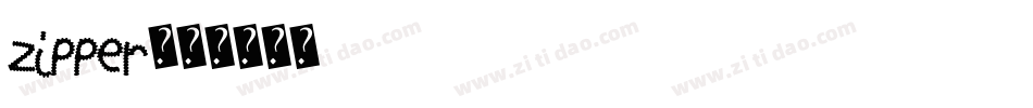 ZIPPER字体转换