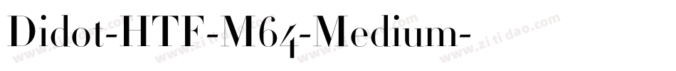 Didot-HTF-M64-Medium字体转换