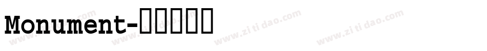Monument字体转换