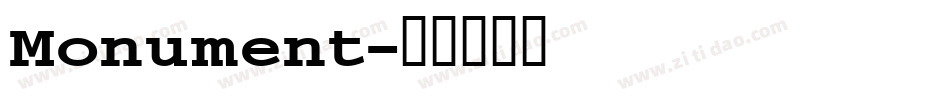 Monument字体转换