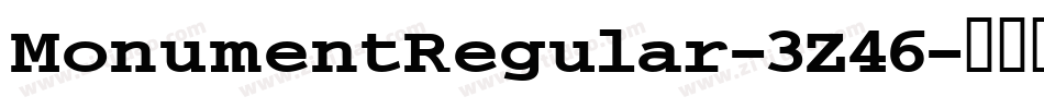 MonumentRegular-3Z46字体转换