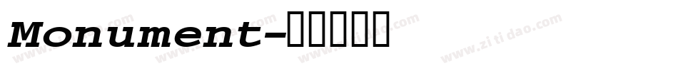 Monument字体转换