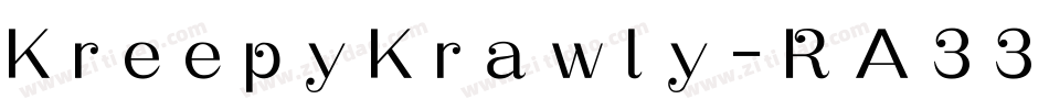 KreepyKrawly-RA33字体转换