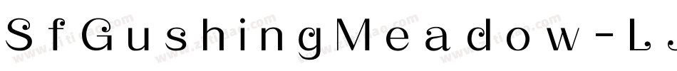 SfGushingMeadow-LJ33字体转换