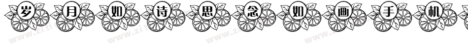 岁月如诗思念如画手机版字体转换