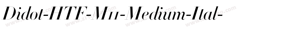 Didot-HTF-M11-Medium-Ital字体转换