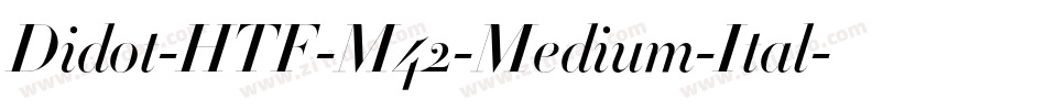 Didot-HTF-M42-Medium-Ital字体转换