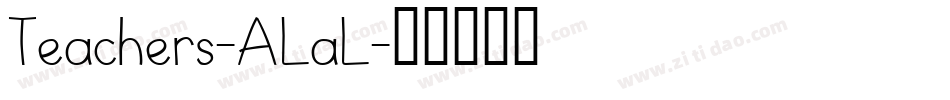 Teachers-ALaL字体转换