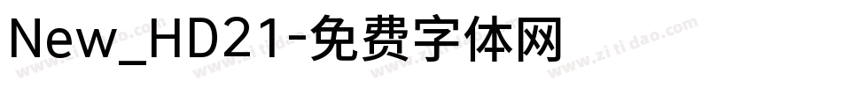New_HD21字体转换