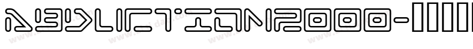 Abduction2000字体转换