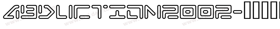 abduction2002字体转换