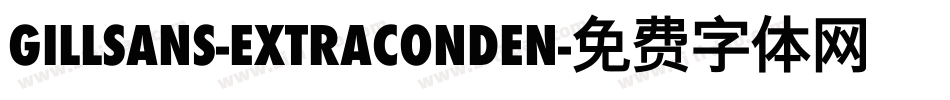 GillSans-ExtraConden字体转换