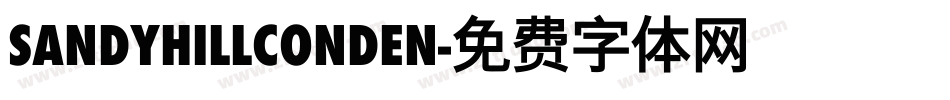 SandyhillConden字体转换