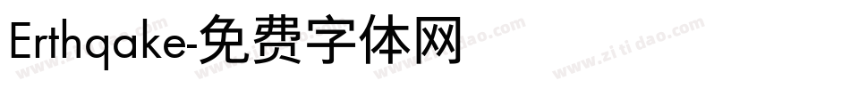 Erthqake字体转换