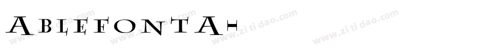 AblefontA字体转换