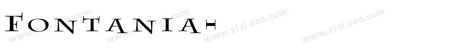 Fontania字体转换