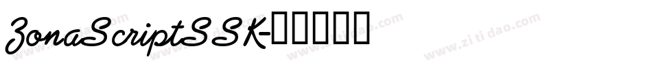 ZonaScriptSSK字体转换