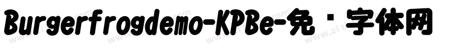 Burgerfrogdemo-KPBe字体转换
